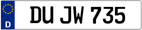 Trailer License Plate